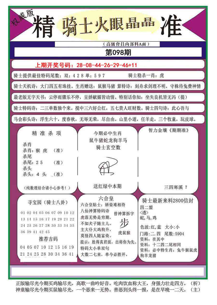 098期骑士火眼晶晶a[图]