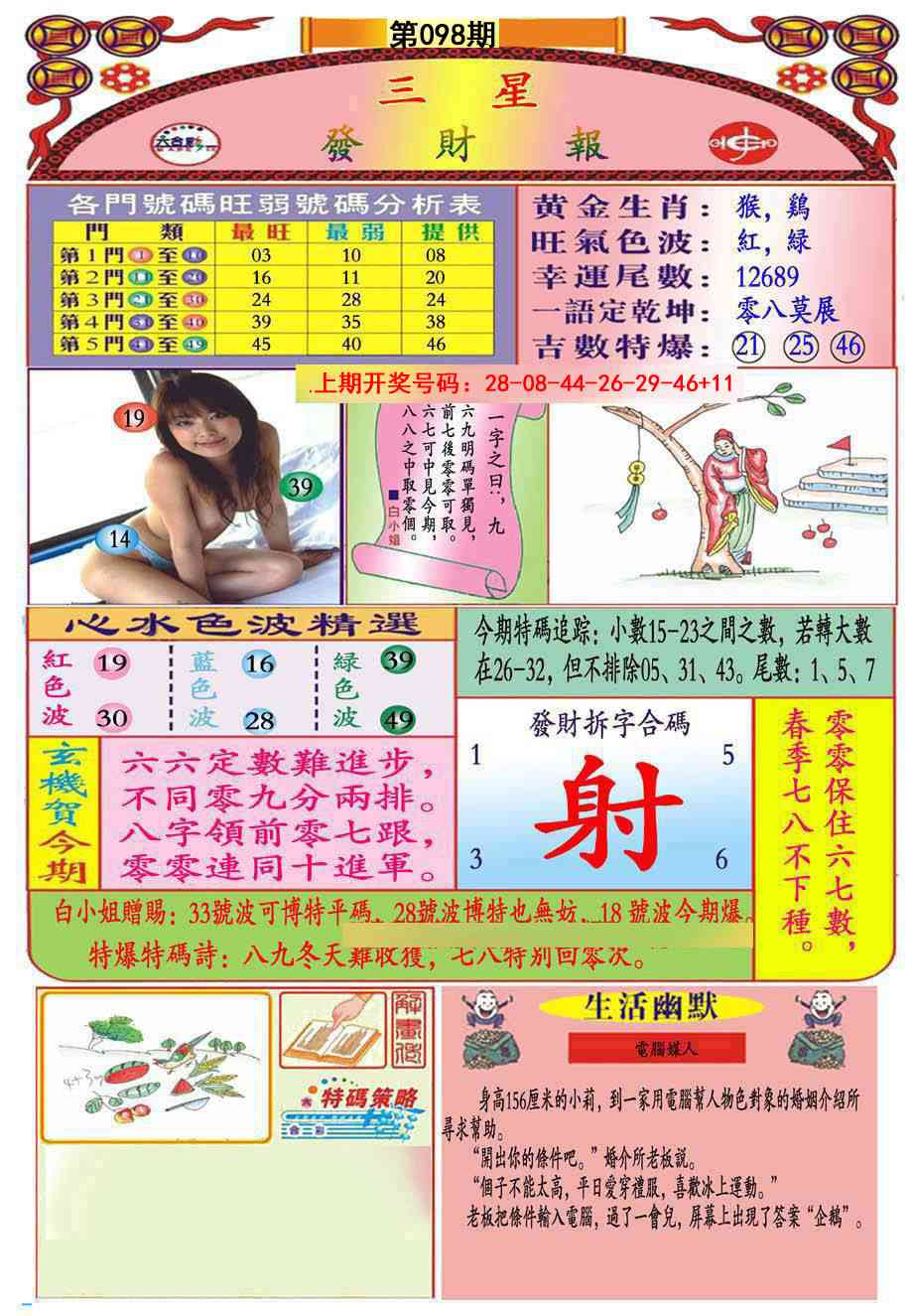 098期三星发财报(推荐)[图]